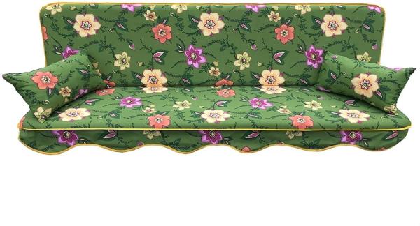 Kühnemuth Auflagekissen Auflagen Set für Hollywoodschaukeln Sitzkissen 180x50 cm Design 750