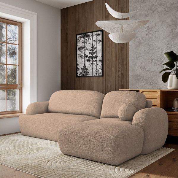 Masseno Ecksofa MODENZA mit Schlaffunktion L-Form, Sofa mit Bettkasten