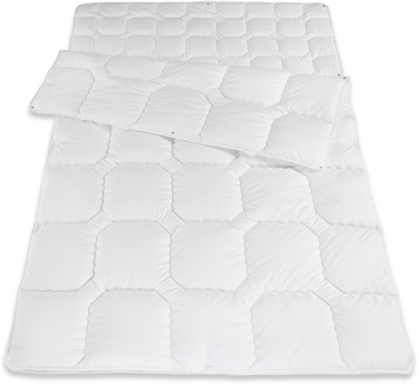 Traumhaft gut schlafen Softline - Steppbett, verschiedene Wärmestufen, Allergikergeeignet, Ausführung: Vierjahreszeiten-Steppbett, Größe: 135 x 200 cm