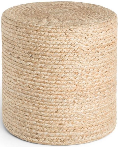 HANSE Home Pouf Jutta, Jute (1-St), Jute, Natur, Wohnzimmer, Esszimmer, Schlafzimmer, Flur, Modern, Boho