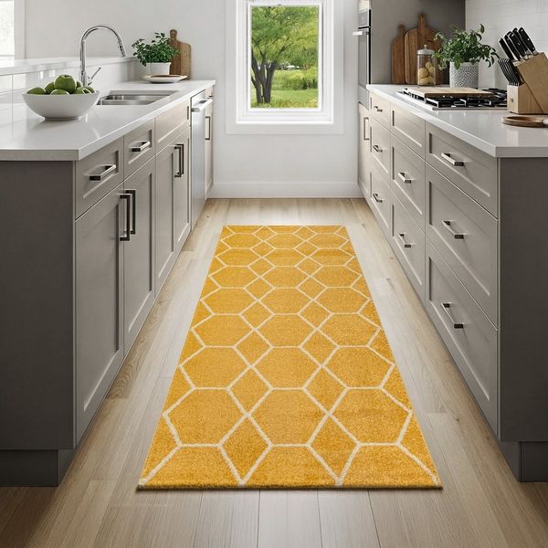 Sanat Teppich Trellis, rechteckig, Höhe: 10 mm, Kurzflor, skandi, boho, auch als Läufer und in rund