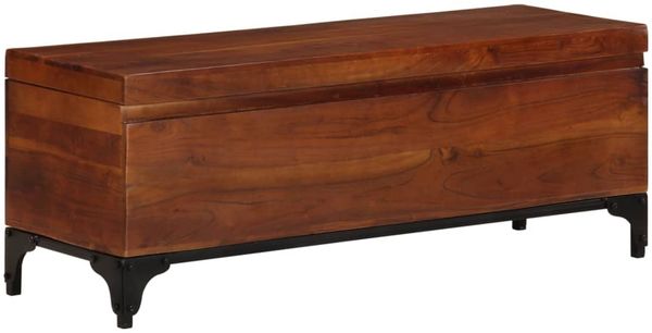 vidaXL Aufbewahrungstruhe 110x35x41 cm Akazie Massivholz 328304