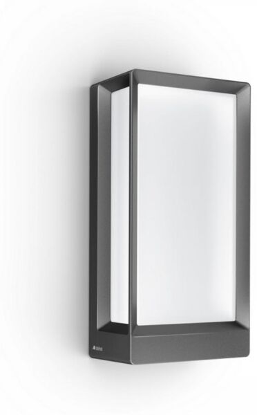 Steinel 'L 42 C' LED-Außenleuchte mit Aluminium-Gehäuse, Bluetooth, per App einstellbar, 12,6 W, 3000 K, Aluminium anthrazit, 13,1 x 10,5 x 27,4 cm