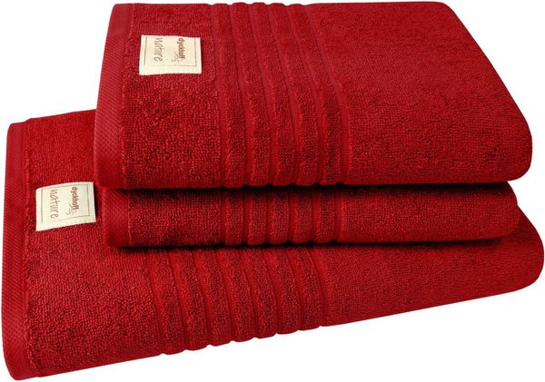 Dyckhoff Handtuch Set Nature, Frottier (Set, 3-St), im 3er oder 6er Set erhätlich