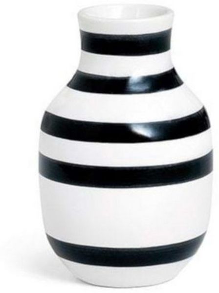 Kähler Omaggio Vase 12,5 cm black