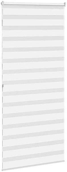 vidaXL Doppelrollo Weiß 100x200 cm Stoffbreite 95,9 cm Polyester 4014781 Bild 4
