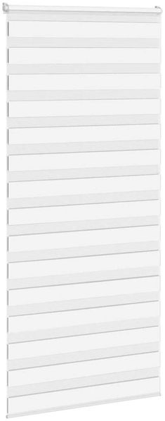 vidaXL Doppelrollo Weiß 100x200 cm Stoffbreite 95,9 cm Polyester 4014781 Bild 3