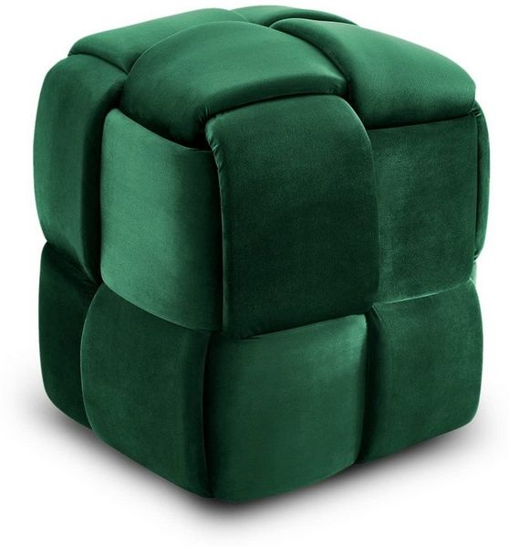 Vesgantti Sitzhocker Fußhoker aus Samt Moderne Sitztruhe für Wohnzimmer, Schlafzimmer