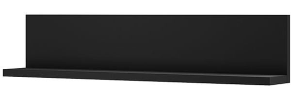 Wandregal ""Bota"" Wandboard 150cm schwarz matt