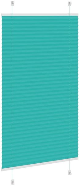 vidaXL Plissee Petrolgrün 80x150 cm Stoffbreite 79,4 cm Polyester 4015394 Bild 4