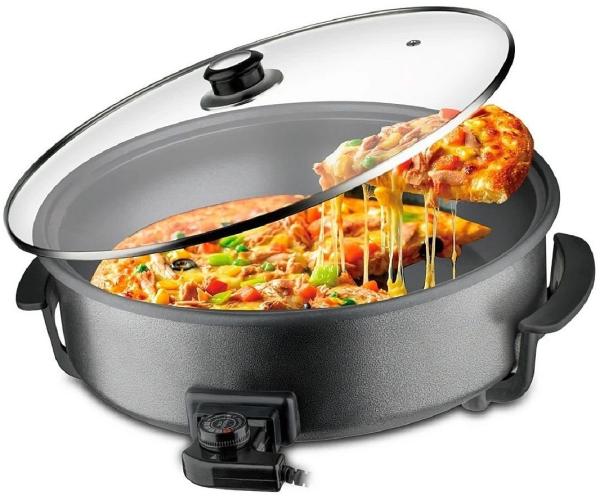 XL Elektro Multipfanne Pizzapfanne Pfanne Ø 42cm Rungassi PZP42