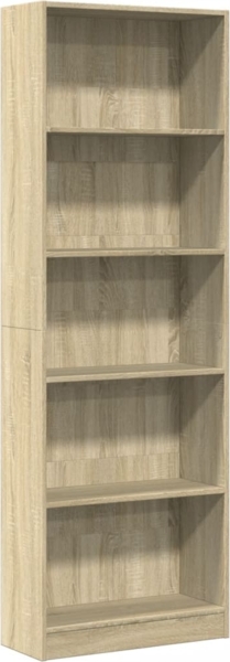 vidaXL Bücherregal Sonoma-Eiche 60x24x176 cm Holzwerkstoff 857823