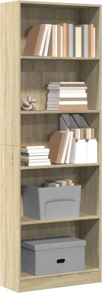 vidaXL Bücherregal Sonoma-Eiche 60x24x176 cm Holzwerkstoff 857823