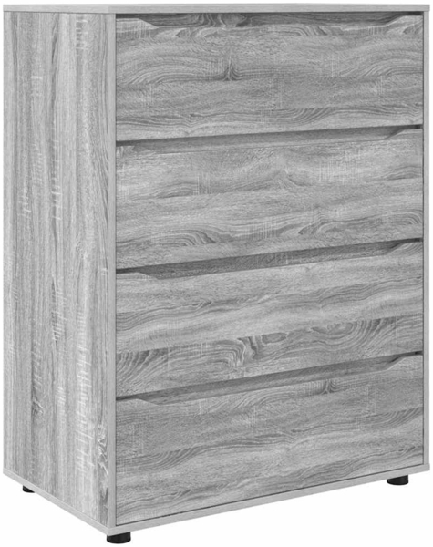 vidaXL Stauraumschränke 2 pcs Graues Sonoma 80 x 48 x 105 cm 3406231