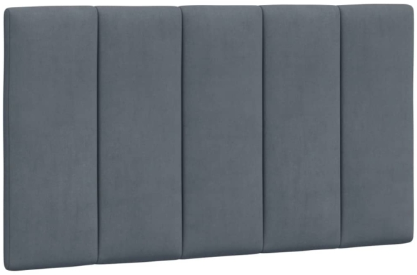 vidaXL Bett mit Matratze "Hanko" Dunkelgrau 80x200 cm Samt 3208563 Bild 4