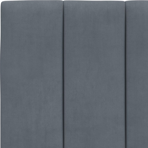 vidaXL Bett mit Matratze "Hanko" Dunkelgrau 80x200 cm Samt 3208563 Bild 5
