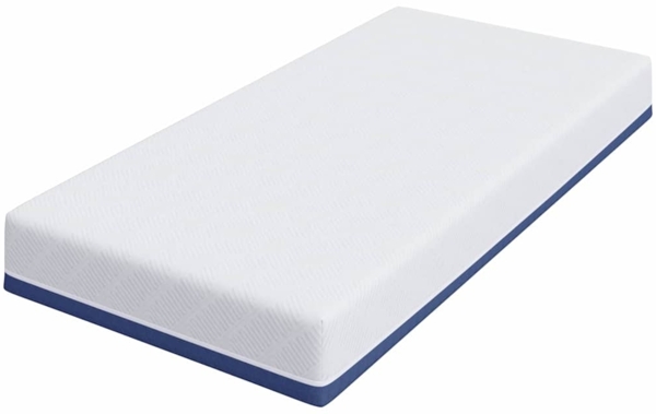 vidaXL Matratze Weiß und Blau 90 x 200 cm Gel-Speicherschaum 4106338 Bild 3