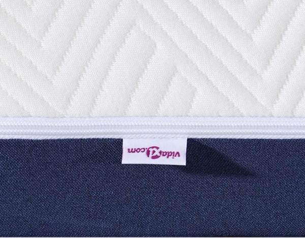 vidaXL Matratze Weiß und Blau 90 x 200 cm Gel-Speicherschaum 4106338 Bild 7