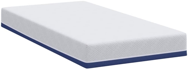 vidaXL Matratze Weiß und Blau 90 x 200 cm Gel-Speicherschaum 4106338 Bild 4