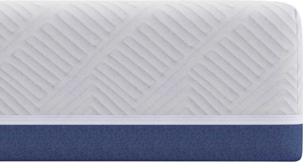 vidaXL Matratze Weiß und Blau 90 x 200 cm Gel-Speicherschaum 4106338 Bild 5