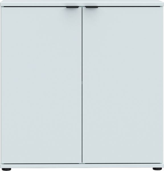 Kommode >GANYMEDE< 2 Türen, 1 Boden, in Secret grey - 80,1x82,3x34,1cm (BxHxT)