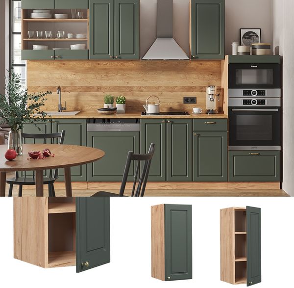 Hängeschrank Fame-Line Grün-Gold Landhaus 30 cm Vicco Bild 2