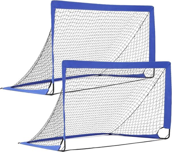 TLGREEN Fußballtor 2er Set Fußballtor Kinder, 180 x 90 x 90 cm, Schneller Aufbau, Fussballtor klappbar