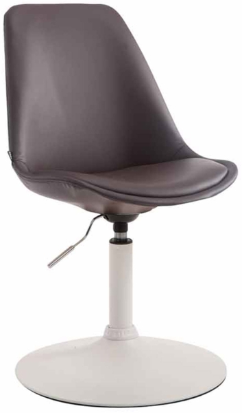CLP Esszimmerstuhl Maverick Kunstleder drehbar und stufenlos verstellbar,braun weiß