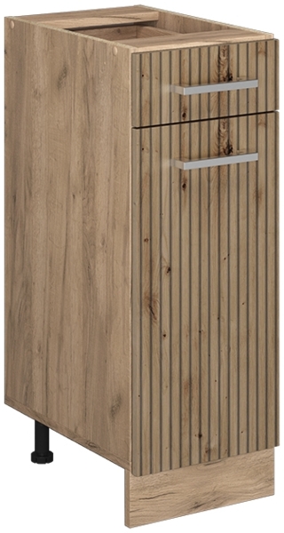 Küchenunterschrank R-Line Artisan-Eiche 30 cm ohne Arbeitsplatte Vicco