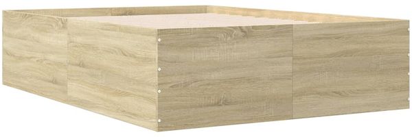 vidaXL Bettgestell Sonoma-Eiche 140x200 cm Holzwerkstoff 3280925 Bild 2