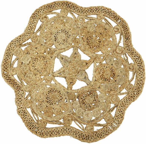 carpetfine Sisalteppich Juteteppich Paul, rund, Höhe: 13 mm, natürliches Pflanzenmaterial von Hand gewebt, Boho Style