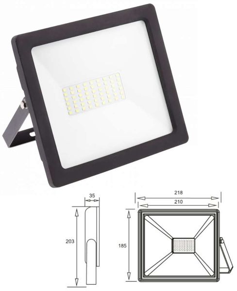 70w LED Fluter Strahler Für den Außenbereich in schwarz Eckig|Kaltweiß Bild 2
