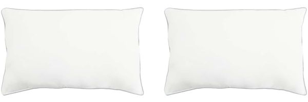 vidaXL Kopfkissen 2 pcs Weiß 30 x 50 cm Bambusfaser 42042027