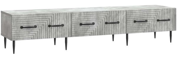 vidaXL TV-Schränk Betongrau 147 x 34,5 x 30 cm Holzwerkstoff 894938