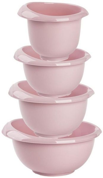 Engelland Rührschüssel Backschüssel-Set, Kunststoff, (Vorteils-Set, 4-tlg), spülmaschinengeeignet, mikrowellengeeignet, Ausgusslippe