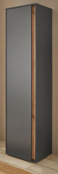 Schuhschrank Center in grau matt und Eiche Wotan 50 x 200 cm