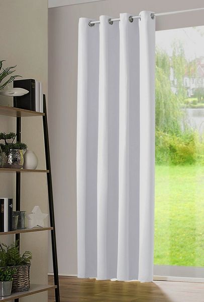 heimtexland Verdunkelungsvorhang Thermo- Verdunkelungsgardine Vorhang Ösenschal uni (1 St), Ösen, verdunkelnd, Verdunkelungsstoff, Schalldämmung