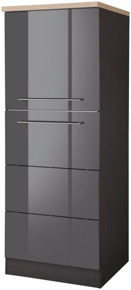 KOCHSTATION Seitenschrank KS-Wien Breite 60 cm, Höhe 165 cm, Türanschlag wechselbar