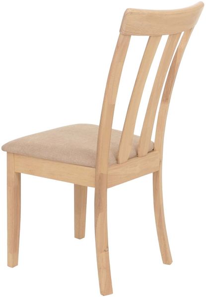 2er-Set Esszimmerstuhl HWC-G46, Küchenstuhl Stuhl, Stoff/Textil Massiv-Holz ~ naturfarbenes Gestell, beige Bild 6