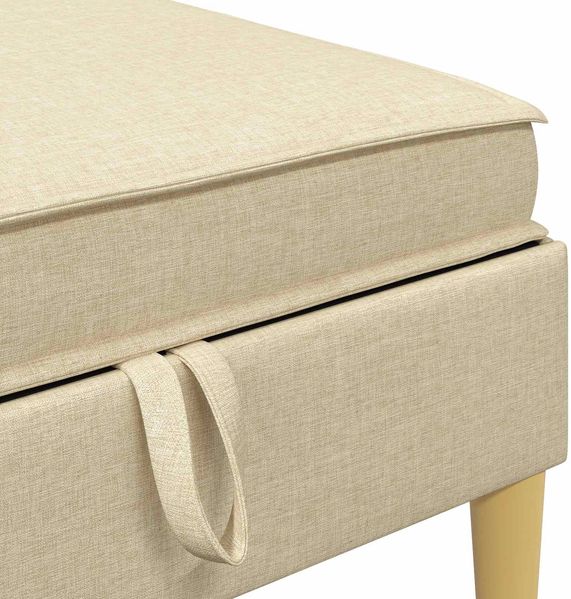 vidaXL Modular Sofa Set mit Stauraum 6 pcs Creme Stoff 3413712 Bild 7