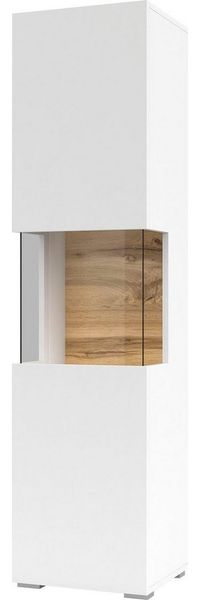INOSIGN Vitrine Ava, Breite 36 cm, hängend und stehend montierbar moderne grifflose Vitrine, Hochschrank mit Eckverglasung