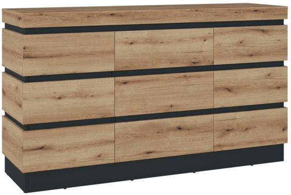 Sideboard Colditz / Corte, Holzwerkstoff, Holzfarben, 161 x 93 x 45 cm