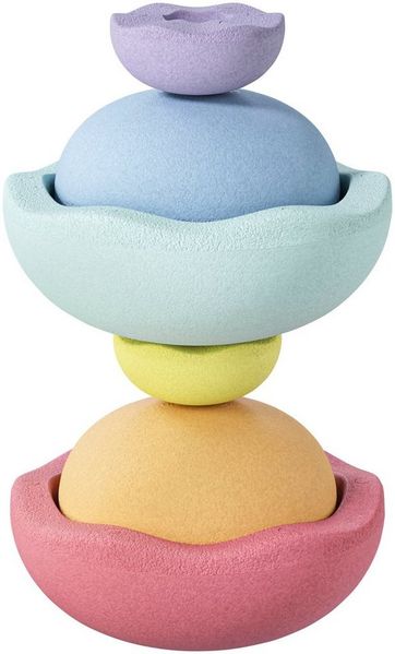 Stapelstein Inside Rainbow Pastel 6er Set - (light violet/light blue/mint/light yellow/light orange/light red) Bild 2