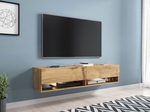 TV-Lowboard Jumbo 140, ohne Beleuchtung, Farbe: Wotan