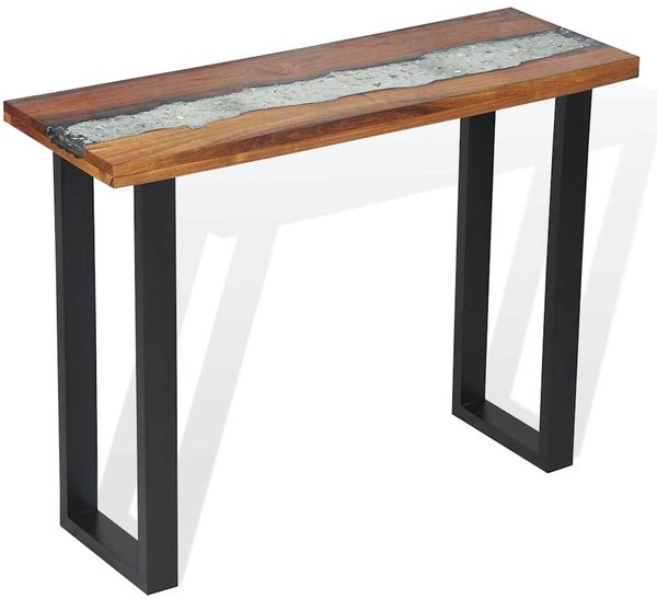 Konsolentisch, Beistelltisch, Konsole Teak 100 x 35 x 75 cm Bild 6
