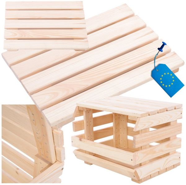 Modo24 Küchenregal Modular Holzregal für Gemüse Obst auf Rollen, Stapelbares Regalsystem, Kartoffelsteige, Küchenregal, Vorratsregal, Gemüseregal, 3 Farben