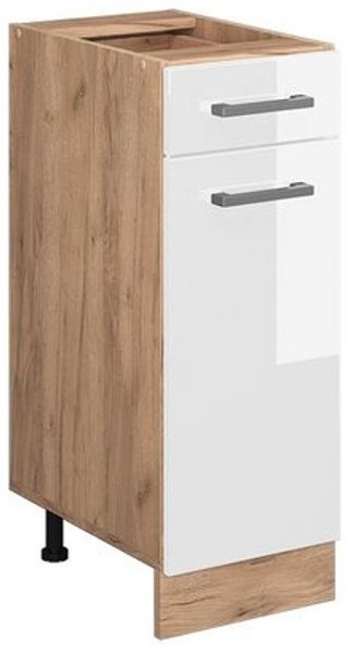 Vicco Küchenschrank Küchenzeile R-Line, Weiß Hochglanz, Schubunterschrank 30 cm, ohne AP Bild 4