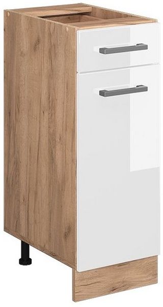 Vicco Küchenschrank Küchenzeile R-Line, Weiß Hochglanz, Schubunterschrank 30 cm, ohne AP Bild 5