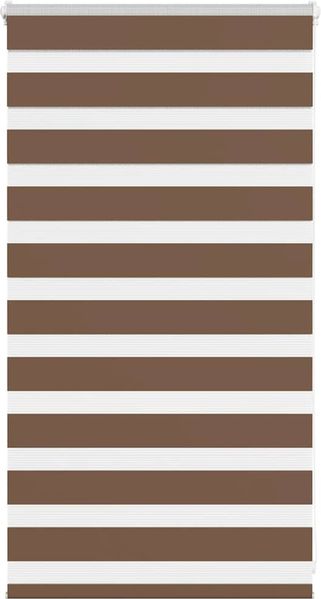 vidaXL Doppelrollo Braun 90x100 cm Stoffbreite 85,9 cm Polyester 4014311