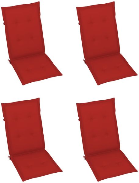 vidaXL Hochlehner Verstellbar 4 Stk. mit Auflagen Massivholz Akazie 3065383 Bild 6